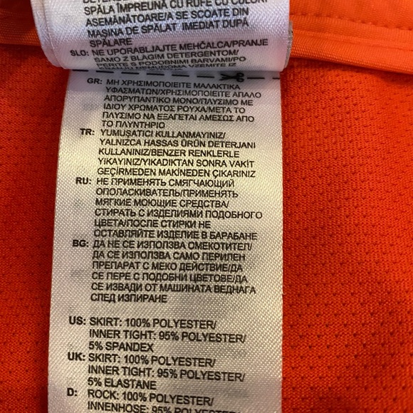 adidas ClimaCool Skort Purple Orange Floral / Lightweight / Pockets / Size 12 - Picture 13 of 16